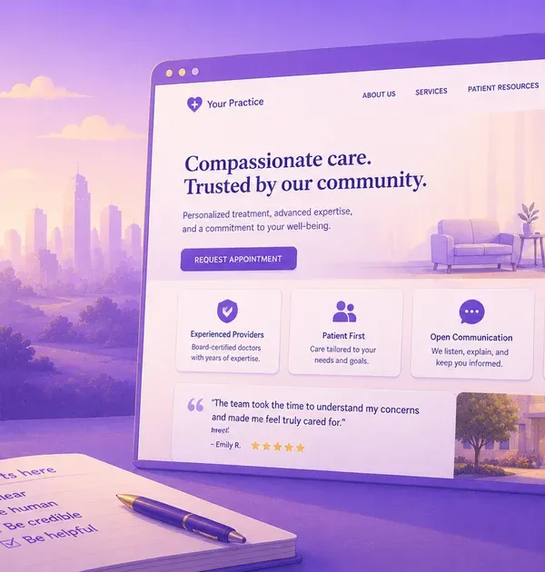 How to Build Trust on a Medical Practice Homepage
